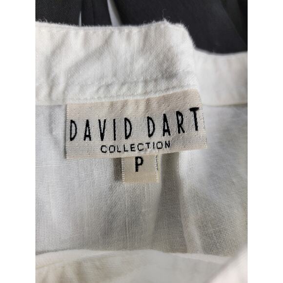 David Dart 100% Linen Pullover Top with Front Pocket, Sz P - Picture 11 of 13